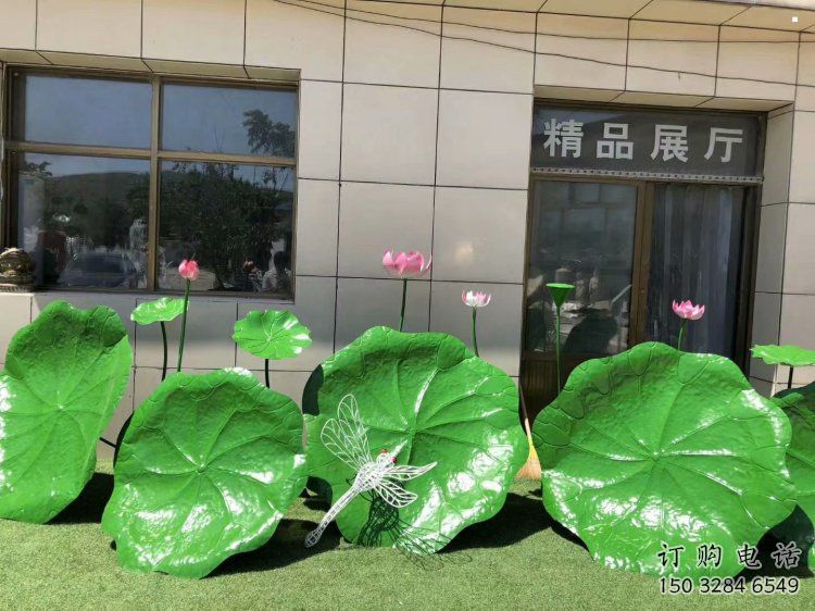 大型荷葉雕塑