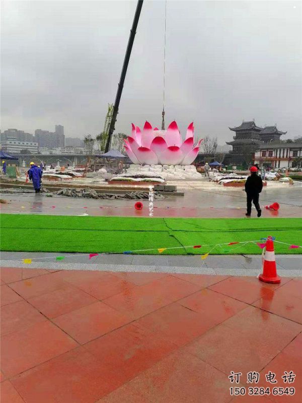 蓮花雕塑特供，美陳雕塑，蓮花噴泉雕塑定制廠家
