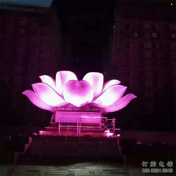 鏤空蓮花雕塑精選，陸地擺件，各類燈光蓮花雕塑廠家