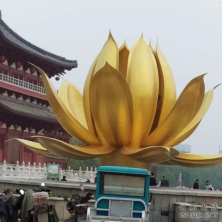 仿真蓮花雕塑