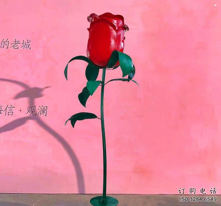 月季雕塑生產商，城市雕塑，月季花朵雕塑景觀常用
