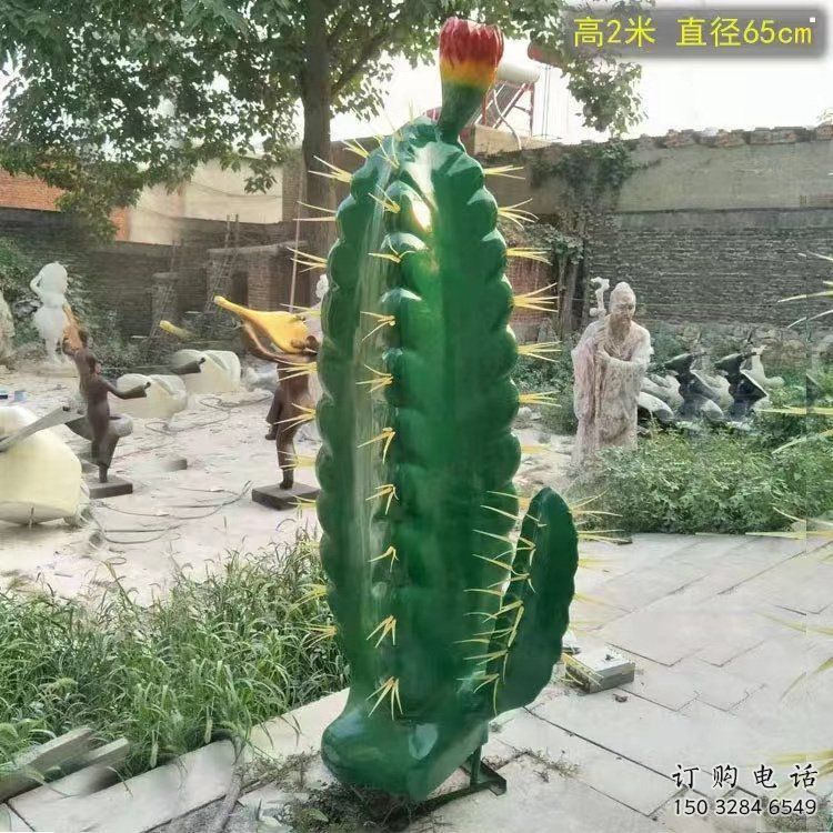 廣場仙人棒雕塑廠家，市標(biāo)雕塑，仿真仙人棒雕塑定制