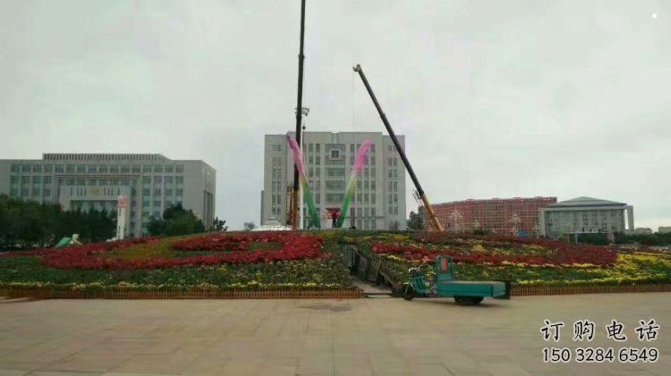 烤漆蘭花雕塑