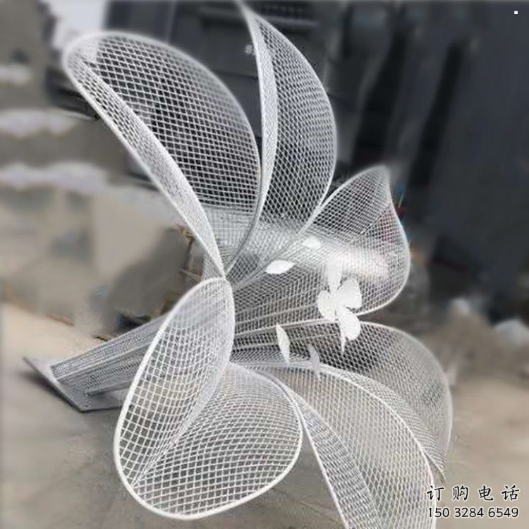 鏤空蘭花雕塑