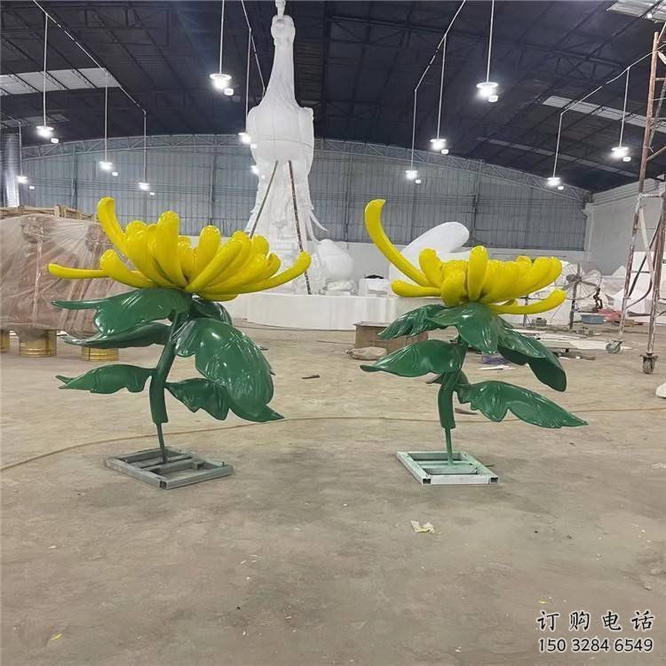菊花雕塑制造，歐式風格，創意菊花雕塑定價