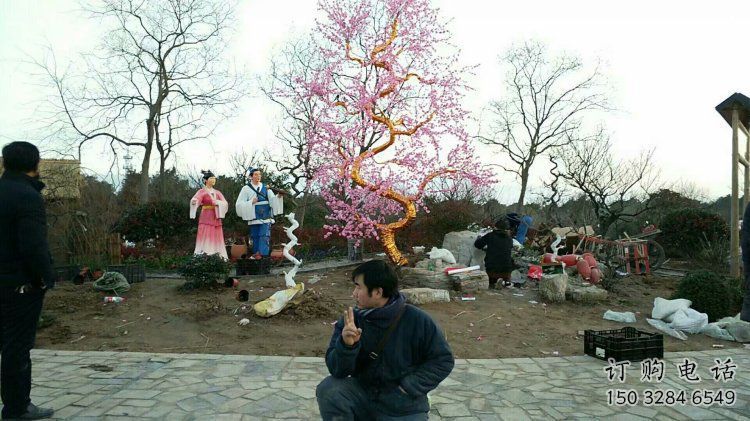 梧桐花雕塑制造廠家，歐式風格，梧桐花雕塑供給