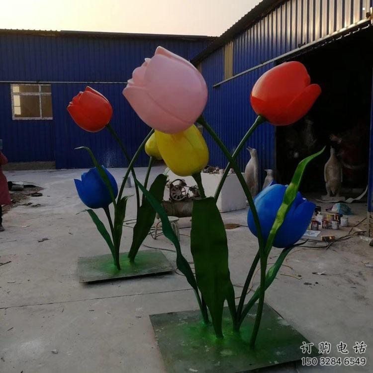 郁金香雕塑精選，景觀概念，不銹鋼郁金香雕塑制作