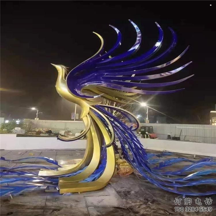 孔雀雕塑廠家，景區雕塑，景觀不銹鋼孔雀雕塑提供