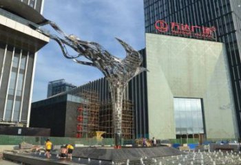 鳳凰雕塑選用，廣場雕塑，抽象鳳凰雕塑廠家選用