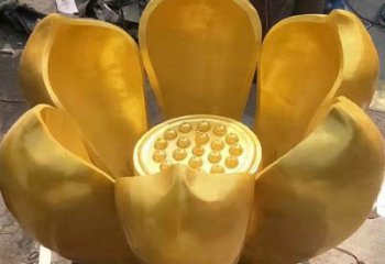 金蓮花雕塑供應，多彩藝術，不銹鋼金蓮花雕塑供求