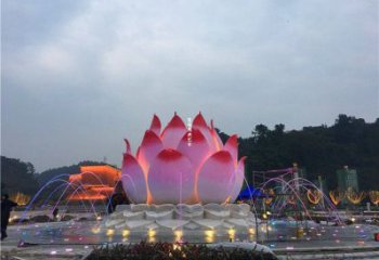 蓮花雕塑定價，廣場雕塑，蓮花噴泉雕塑廠家優價
