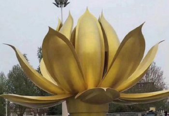蓮花雕塑制作廠家，歐式風格，地產銅蓮花雕塑優選