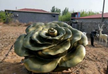 玫瑰花雕塑標(biāo)準(zhǔn)，中式工藝，玻璃鋼玫瑰花雕塑精選