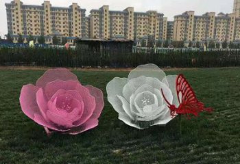 鏤空玫瑰花雕塑精選，廣場系列，鏤空玫瑰花雕塑承接