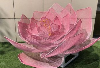 玫瑰花雕塑廠家，鋼管組合，烤漆鏤空玫瑰花雕塑定做