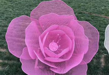 玫瑰花雕塑觀賞型，花園小品，景觀鏤空玫瑰花雕塑精選