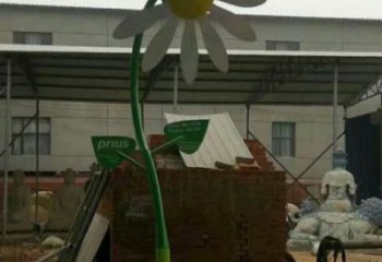 主題葵花雕塑優選，多彩藝術，抽象葵花雕塑選用