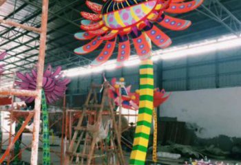 太陽花雕塑承接，城市裝飾，大型太陽花雕塑生產商