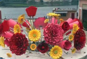 太陽花雕塑擺件優(yōu)選，陸地?cái)[件，園林太陽花雕塑供應(yīng)