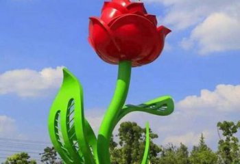月季雕塑精品，圓雕體系，景區(qū)月季花朵雕塑選定