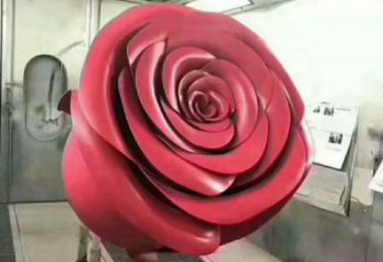 月季雕塑精選，市標(biāo)雕塑，軟裝月季花朵雕塑廠家
