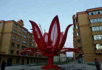 燈光花朵雕塑廠家，標識雕塑，展示燈光茶花雕塑優(yōu)選