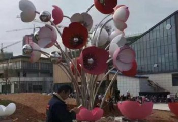 園林花朵雕塑
