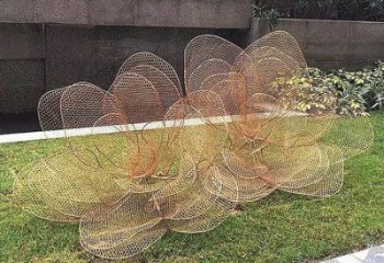 花朵雕塑選用，景區案例，鏤空花朵雕塑廠家通用