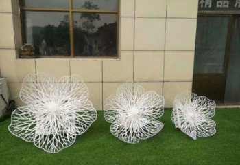 花朵雕塑優價，藝術擺件，鏤空花朵雕塑指用廠家