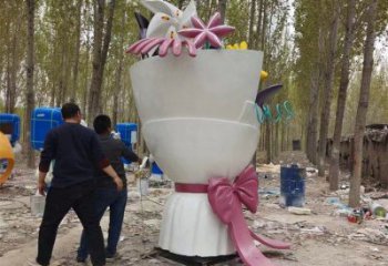 花朵雕塑標準，透雕系列，景觀郁金香花朵雕塑精選