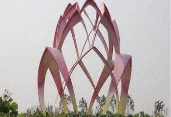 花朵雕塑展品，街頭雕塑，地產(chǎn)郁金香花朵雕塑供需