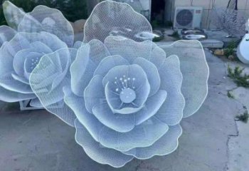 牡丹花雕塑生產，標識雕塑，地產鏤空牡丹花雕塑優(yōu)選