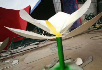拉絲蘭花雕塑