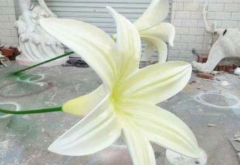 噴漆蘭花雕塑