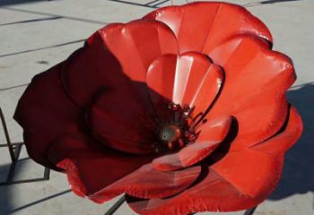 風車花雕塑觀賞型，街景小品，不銹鋼風車花雕塑主題常用