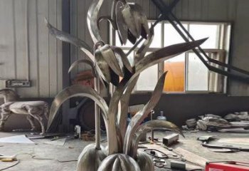木棉花雕塑制造商，城市雕塑，不銹鋼木棉花雕塑廠家