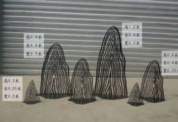 售樓部假山雕塑,鏤空發光雕塑,烤漆題材
