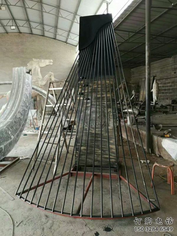 馬頭琴雕塑預定，露天雕塑，不銹鋼馬頭琴雕塑制作