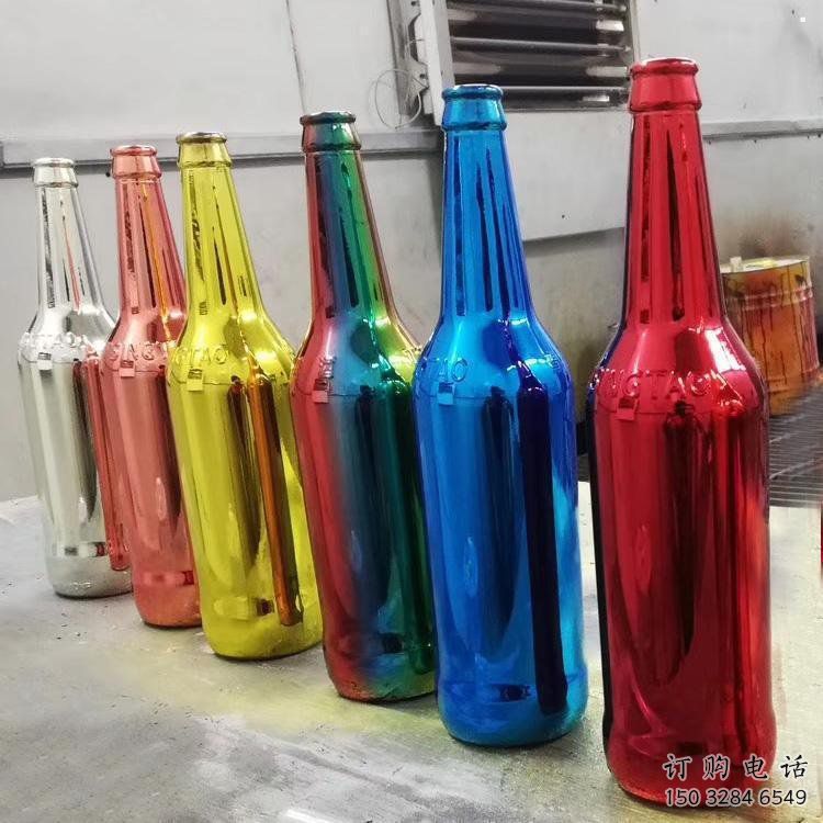 啤酒瓶雕塑供給，景區雕塑，玻璃鋼啤酒瓶雕塑優選