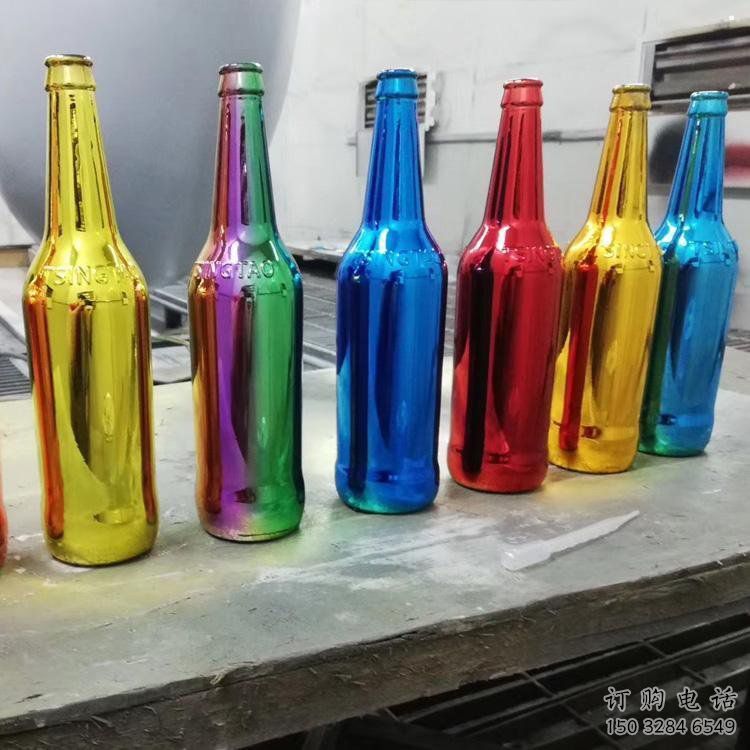 啤酒瓶雕塑觀賞型，廣場系列，玻璃鋼啤酒瓶雕塑優(yōu)選