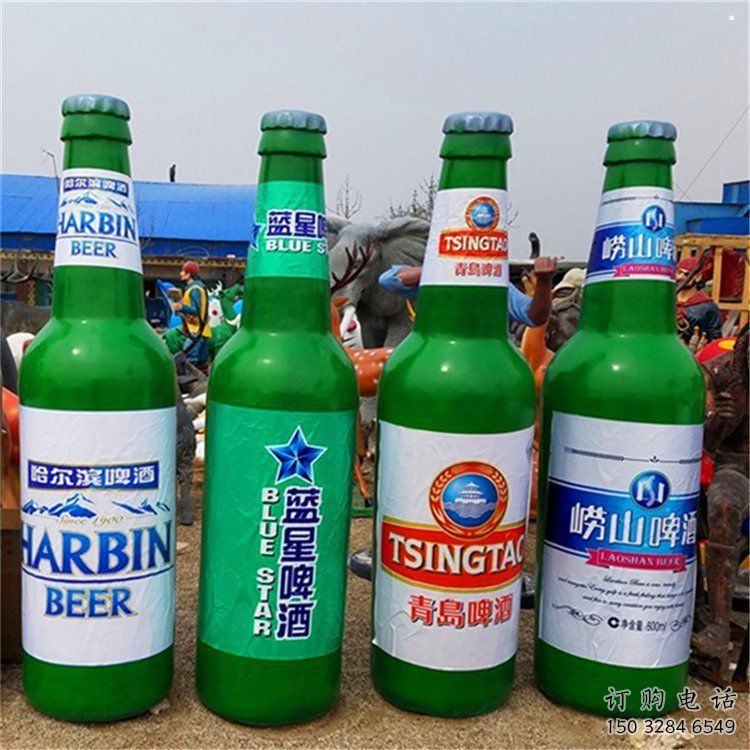 啤酒瓶雕塑制作選用，景區案例，仿古彩繪工藝制造商