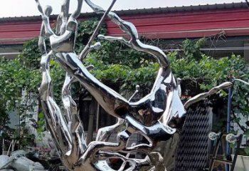 波浪雕塑提供，美陳雕塑，不銹鋼波浪雕塑承接