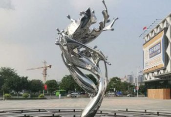 步行街浪花雕塑