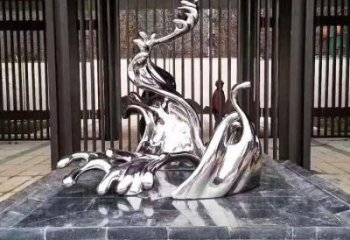 浪花雕塑