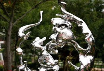 燈光水花雕塑