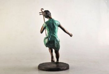 拉二胡雕塑專供，景觀雕塑，小區(qū)民俗人物雕塑標準