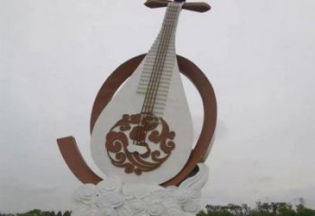 提琴系列雕塑，城市裝飾，彩色烤漆提琴雕塑優(yōu)選