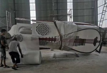 烤漆琵琶雕塑