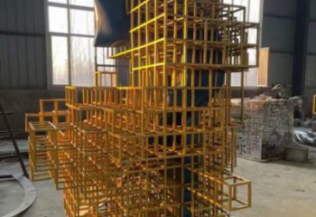 別墅區積木雕塑