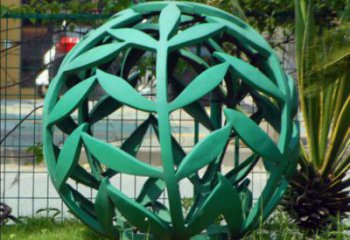 鏤空球雕塑標準，拉絲工藝烤漆鏤空球雕塑精品